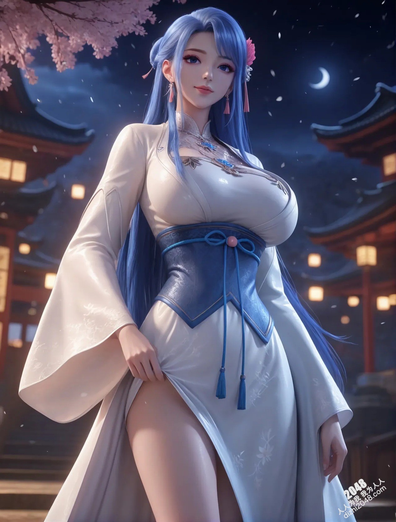 诸天纪之秋月华：神社月夜的禁忌诱惑，绝美御姐的秘密盛宴